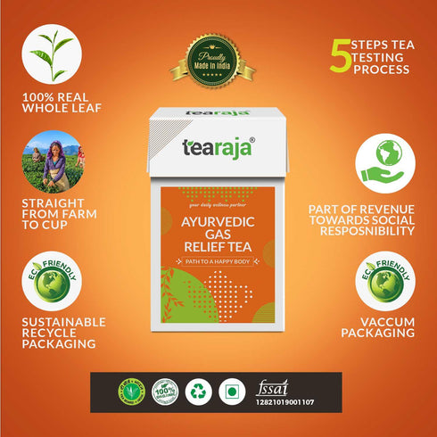 Tea Raja - Ayurvedic Gas Relief Herbal Tea