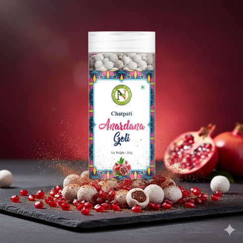 NatureVit Anardana Goli Digestive Mouth Freshener with Pomegranate & Spices