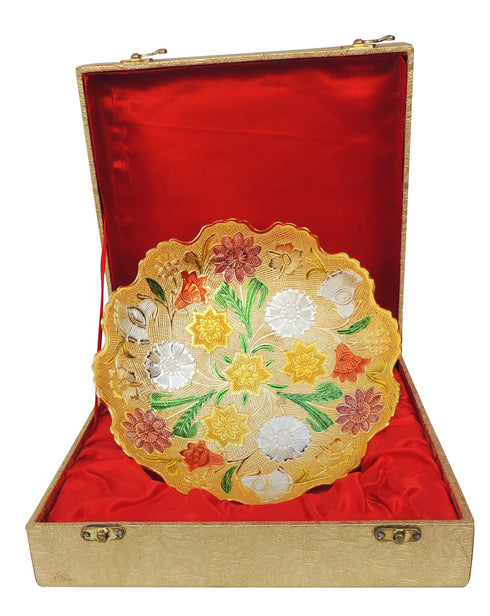 Brass Decorative Bowl With Velvet Box 0.68kg