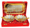 Brass Decorative 2 Bowl Set With Tray 0.14kg