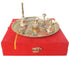Brass Puja Thali Set With Velvet Box 1.27kg