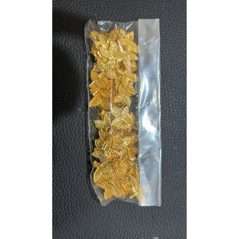 Pure Silver Gold Coated Bilva Patra 27g (Pack of 108)