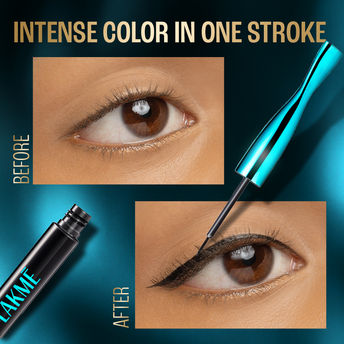 Lakme 9 to 5 Eyeconic Liquid Eyeliner - Intense Black 4.5ml