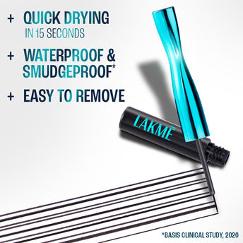 Lakme 9 to 5 Eyeconic Liquid Eyeliner - Intense Black 4.5ml