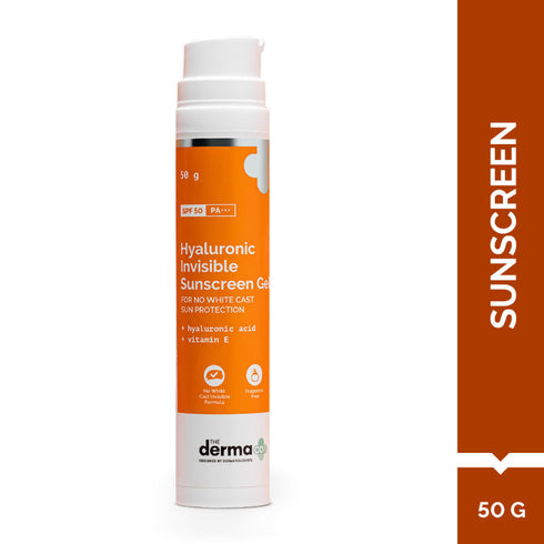 The Derma Co Hyaluronic Invisible Sunscreen Gel