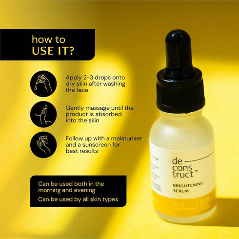 Deconstruct Brightening Niacinamide Serum - 10% Niacinamide + 0.3% Alpha Arbutin