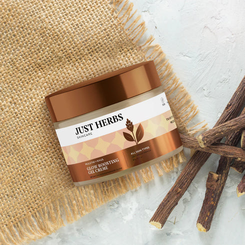 Just Herb Glow Boosting Gel Creme with Mulethi and Khus / Fair'e 60g