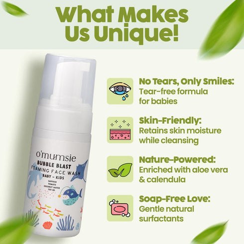 Omumsie Foaming Baby Face Wash Pack of 1