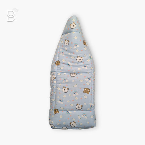 Bachpan kids wear BABY SLEEPING BAG SWADDLE / BABY NEST / WRAPPER HOODED BABY COVER-SKY BLUE