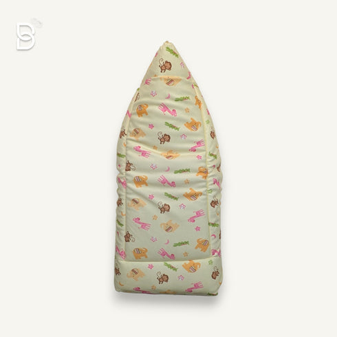 Bachpan kids wear BABY SLEEPING BAG SWADDLE / BABY NEST / WRAPPER HOODED BABY COVER- YELLOW