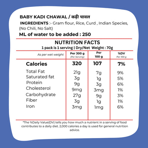 Drym foods Kadi Chawal