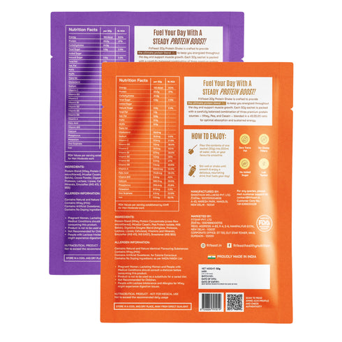 Fitfeast Protein Sachet | 2 Chocolate | 1 Malai Kulfi (50g Each)