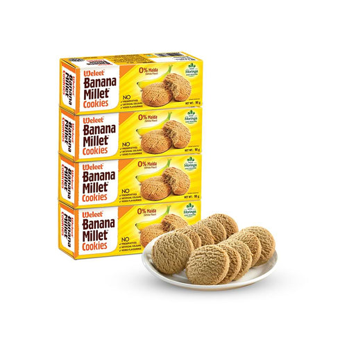 Weleet Banana Millet Cookies