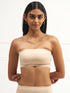 UNDERNEAT Bandeau - No Slip Non-Padded Wireless Seamless Tube Bra - Beige