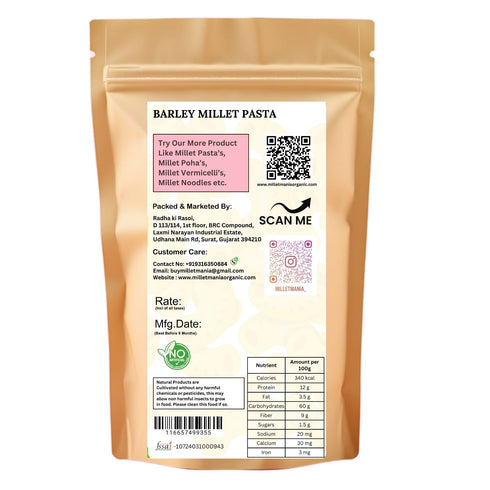 Millet Mania Barley Pasta