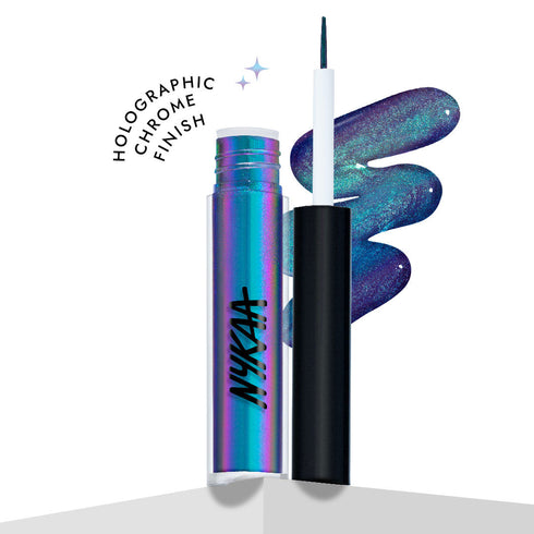 Nykaa Stardust Dual Chrome Eyeliner with Holographic Finish