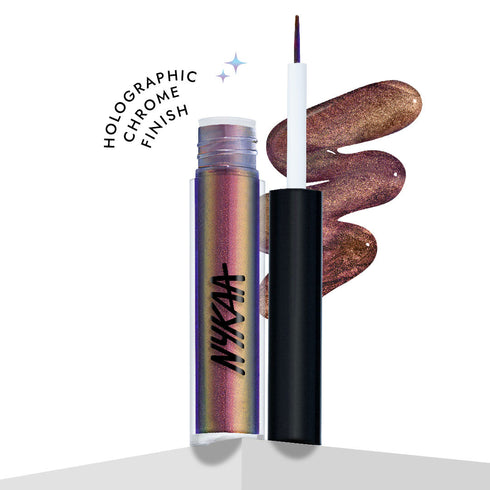 Nykaa Stardust Dual Chrome Eyeliner with Holographic Finish