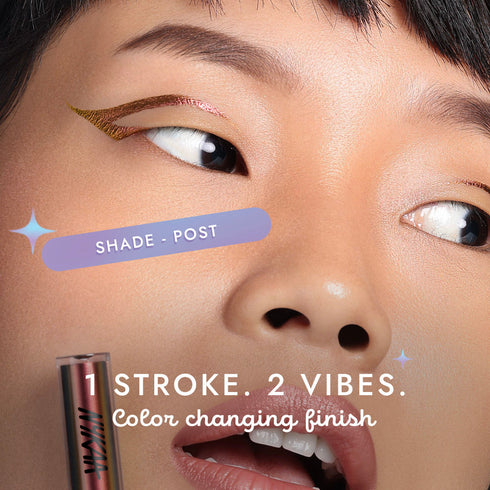 Nykaa Stardust Dual Chrome Eyeliner with Holographic Finish