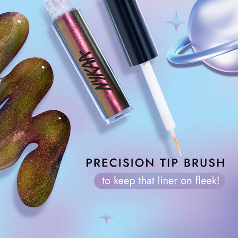 Nykaa Stardust Dual Chrome Eyeliner with Holographic Finish