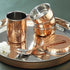 Copper Steel Dinner Thali Set 7 Pcs 2.03Kg