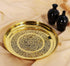 Brass Thali Embossed Design 0.66Kg