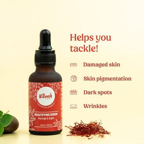 Vilvah Store Beautifying Serum|Moringa & Argan