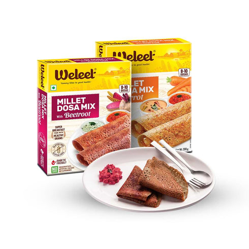 Weleet Millet Dosa Mix Carrot & Beetroot