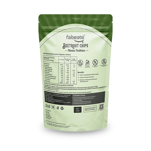 Fabeato Nimbu Pudhina Beetroot Chips