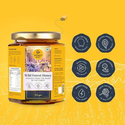 Honey Hut Raw Wild Forest Honey
