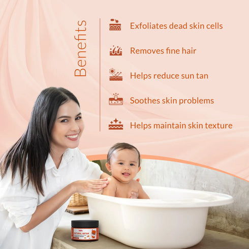 Babyorgano Natural Ubtan Skin Lightening and Tan Removal For Babies 0 15 Years