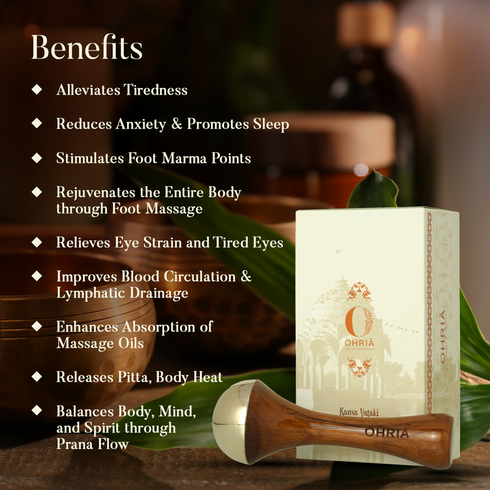 Ohria Ayurveda Foot Kansa & Amrit Ras Foot Balm Combo