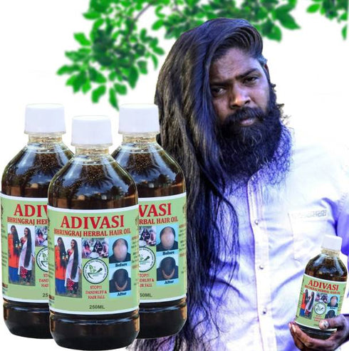 Adivasi Bhringraj Herbal Hair Oil For Long And Shiny Hair Hair Loss Hair Oil