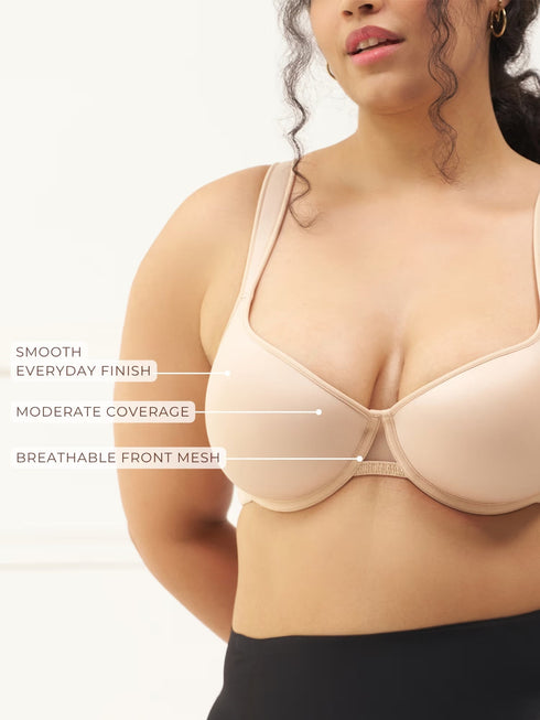 UNDERNEAT Perfect Coverage Bra - Beige
