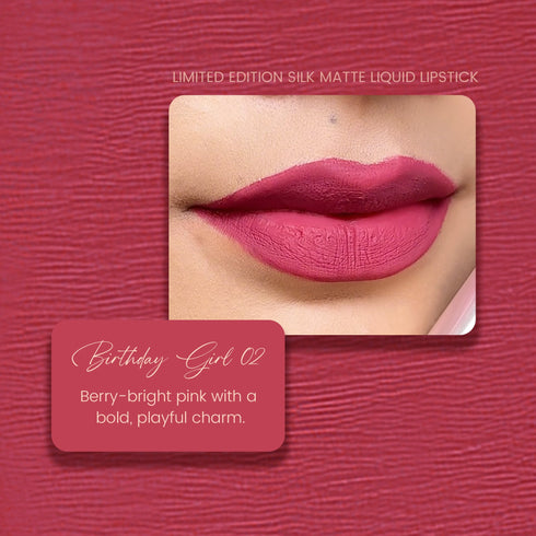 Parul Garg Beauty Birthday Girl 02: Limited Edition Silk Matte Liquid Lipstick