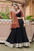 Shubhkala Black Color Navratri Special Chaniya Choli with Heavy Dupatta Work
