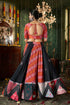 Shubhkala Black Printed with Mirror Work Chaniya Choli for Navratri