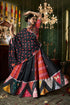 Shubhkala Black Printed with Mirror Work Chaniya Choli for Navratri