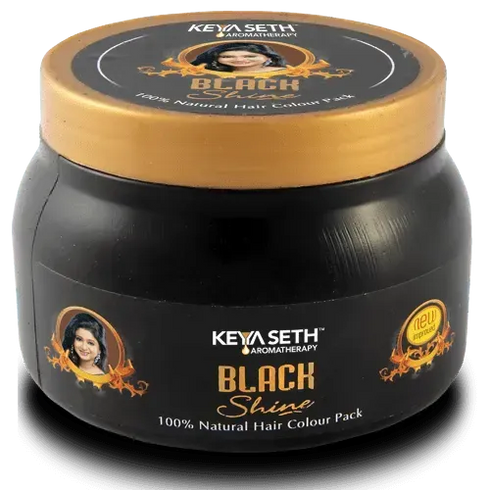 Keya Seth Aromatherapy Black Shine Hair Pack Natural Hair Colour, Dye with Ayurvedic Herbs, Men & Women