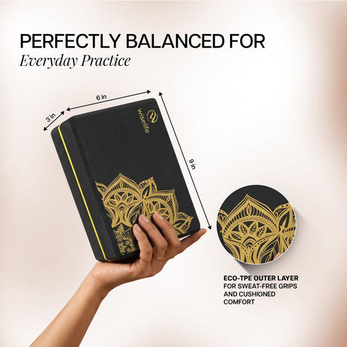 Wiselife Printed Yoga Block