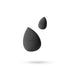 Boujee Beauty 2Pcs Black Makeup Sponge Set