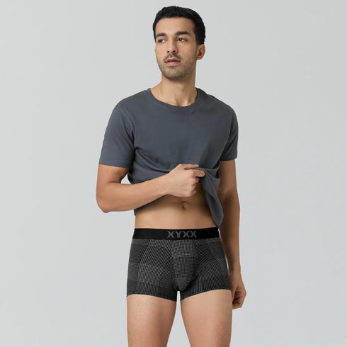 XYXX Quad Cotton Trunks Smoke Black