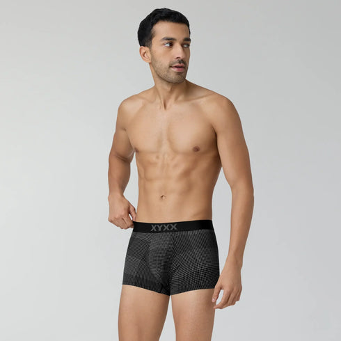 XYXX Quad Cotton Trunks Smoke Black