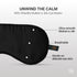 Wiselife Mulberry Silk Eye Mask (Green + Black)