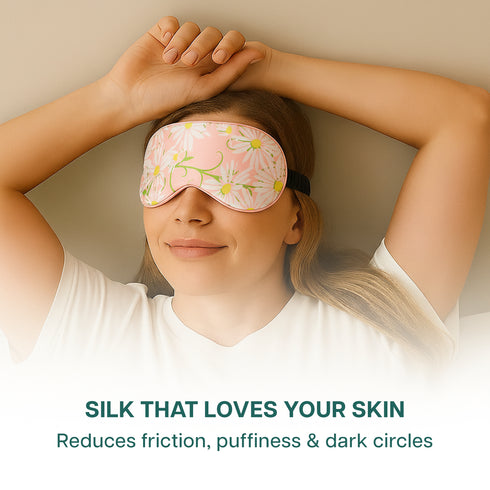 Wiselife Printed Mulberry Silk Eye Mask