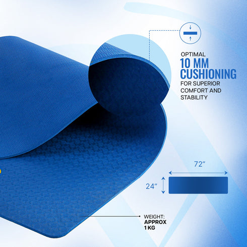 Wiselife Classic TPE Yoga Mat - 10mm