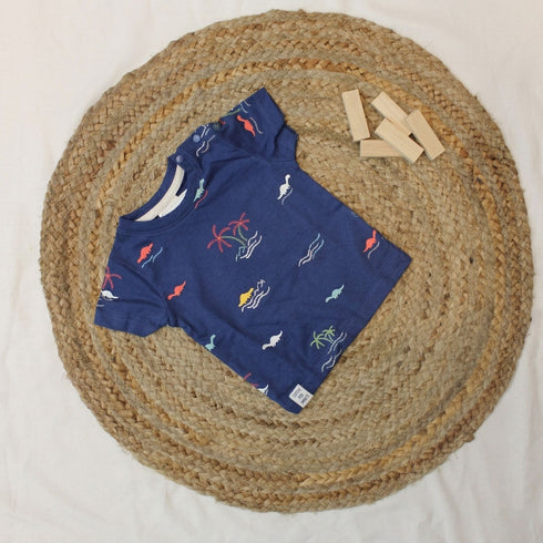 Bachpan kids wear New Born Tee -Navy Blue