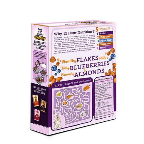 Manna Foods Blueberry Multigrain Cereal for kids (Real Blueberry & Nuts)