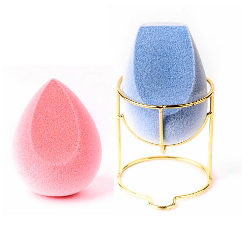 Praush 1 Microfiber Sponge (Blush) + 1 Microfiber Sponge (contour & baking) + 1 Makeup Sponge Holder (Gold)