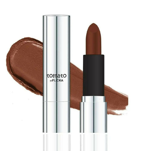 Flicka Tomato Brown Matte Finish Lipstick Shade 12