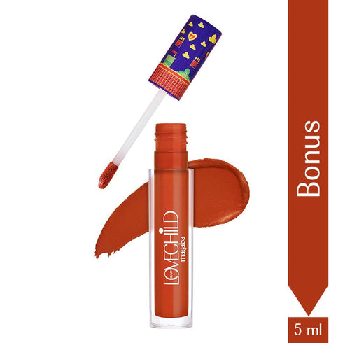 LoveChild Bonus | Game On! Mad | Matte Liquid Lipstick Rustic Orange
